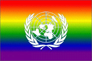 United nations rainbow flag